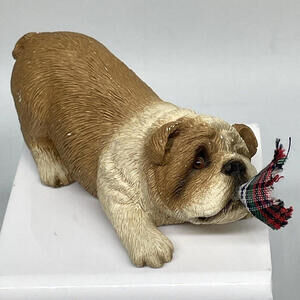 Bulldog Sandicast by Sandra Brue Pesky Peeper Series Fawn Vintage 1990‎